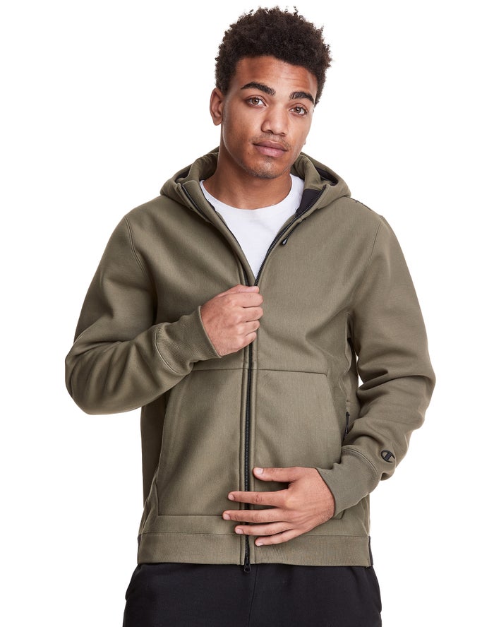 Champion Defender Series Reverse Weave® Stormshell Full Zip Hoodie Heren - Olijfgroen - Belgie 2958C